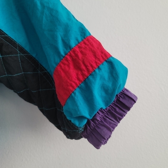 VTG Jordache Bright 80s Colorblock Ski Snow Jacket - Picture 8 of 11